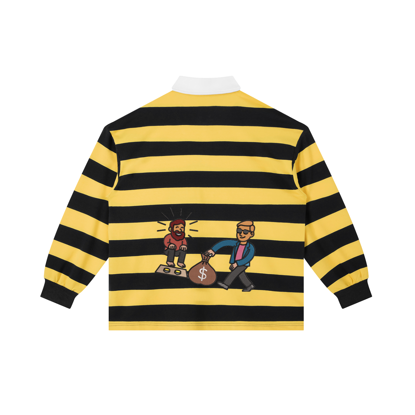 trap dream original Hebrew Color Black Stripe Polo Shirt